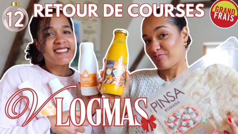 🕯️ VLOGMAS #13 | 🛒 Retour de courses + 🍕 idées recettes (smoothie 🥝, pizza express & sauce pâtes 🍝)