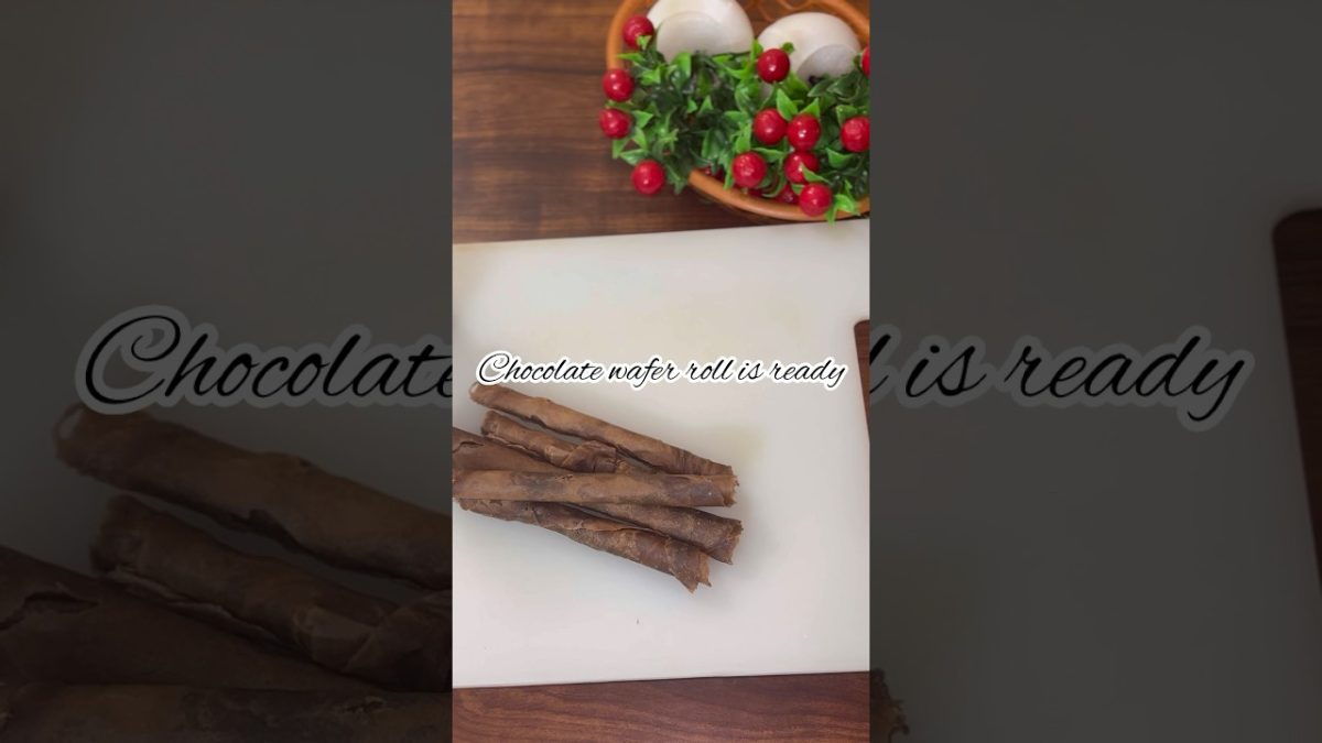 Gharwale chocolate wafer rolls |Quick chocolate wafer roll recipe