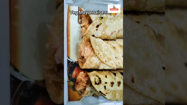 Veg Mayonnaise Roll| Mayonnaise Roll Recipe| Day 69| The Foodie shorts