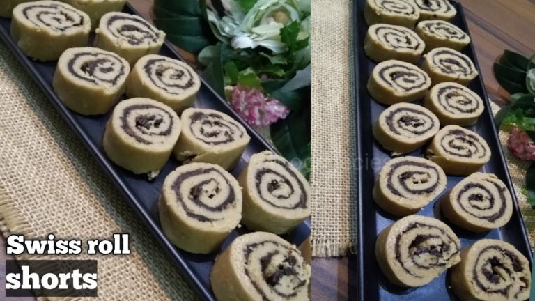 Parle g Marie biscuit Swiss roll recipe | Swiss roll without whipped cream, egg and oven