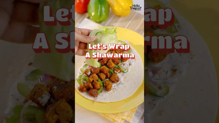 Veg Tempeh Shawarma  | High Protein Veg Roll Recipe | Hello Tempayy