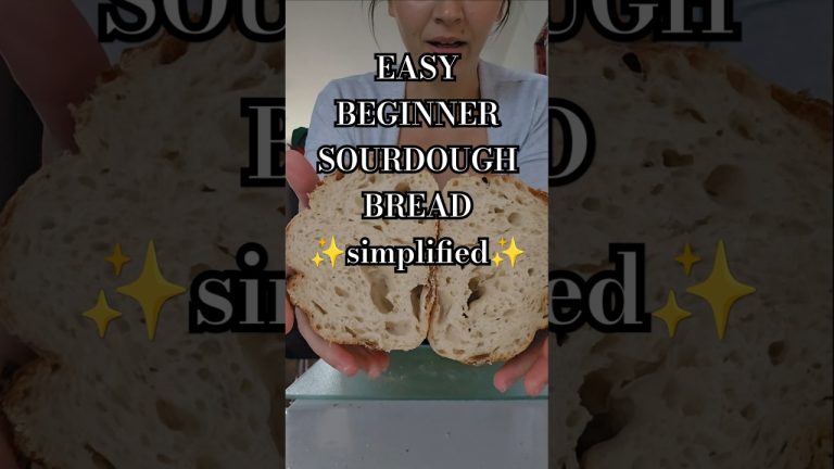 The EASIEST, Simple BEGINNER SOURDOUGH Bread Recipe  – No dutch oven, no tools #sourdough