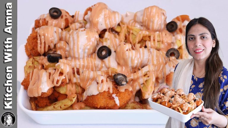 Dawat Wale Crispy Chicken Loaded Fries Recipe By Kitchen With Amna