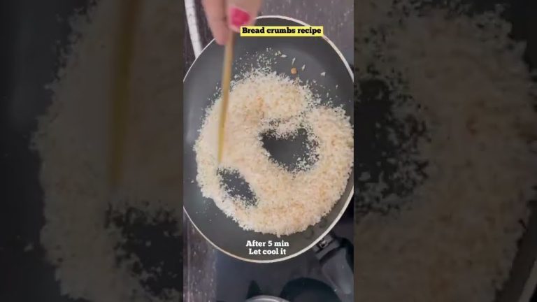 bread crumbs in 1min 😱 How to make bread crumbs recipe at home🍞 #shorts