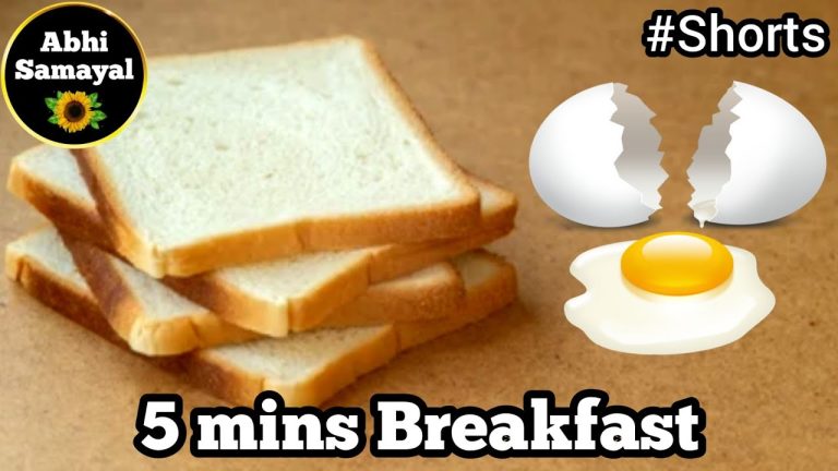 🌜Whole wheat bread toast with egg |Kids Breakfast recipe |Bread toast with ghee #AbhiSamayal #Shorts