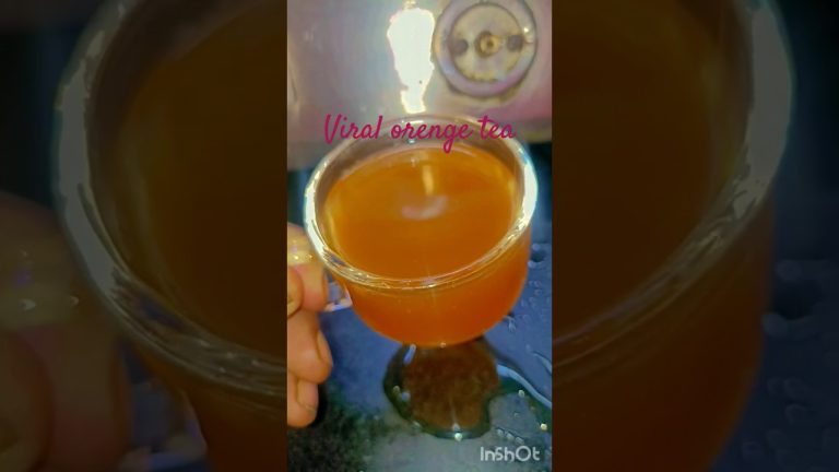 Trending Orange Tea how to make viral orange  Tasty Orange Tea recipe #food​ #viral​ #shortsfeed​ #