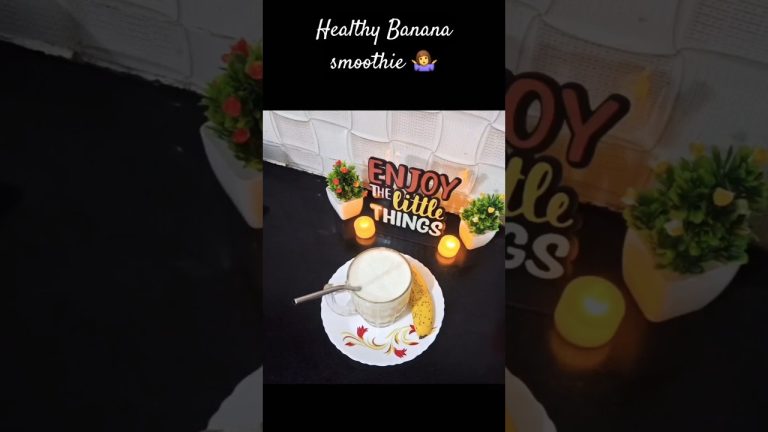 Healthy Banana milk shake 😋 if u like subscribe #shorts#easyrecipe #vegfoodchannel