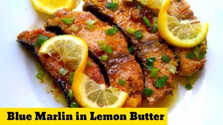 EASY BLUE MARLIN FISH RECIPE | BLUE MARLIN FISH WITH LEMON BUTTER