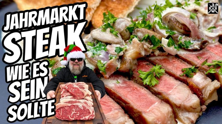 Weihnachtsmarkt Steaks von der Feuerplatte – 030 BBQ