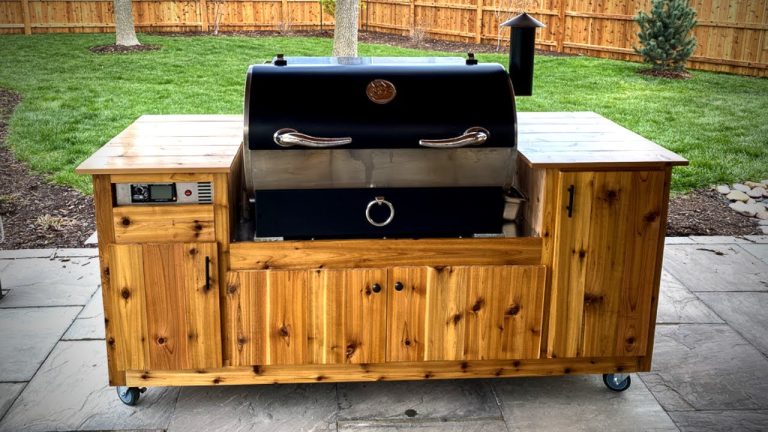 DIY Rec Tec 700 Grill Cart – Class up that Pellet Smoker with a Built-In Look!