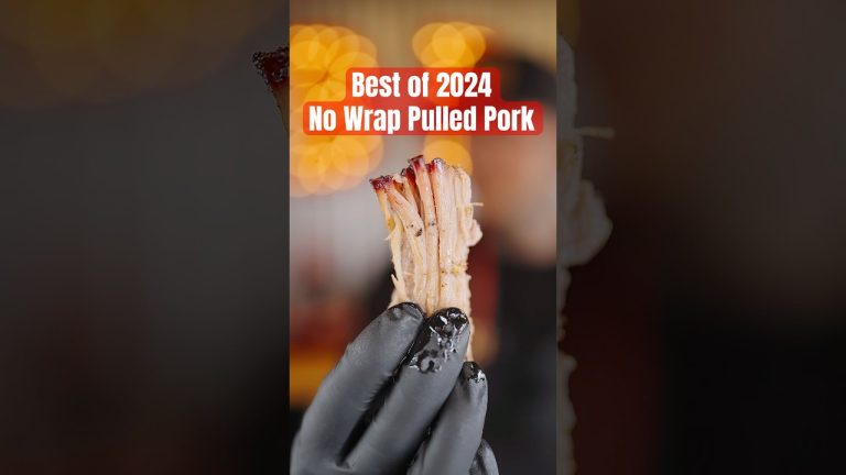 Best of 2024: No Wrap Pulled Pork #pulledpork #smokedpork #bbqfood #tftibbq #viralvideo