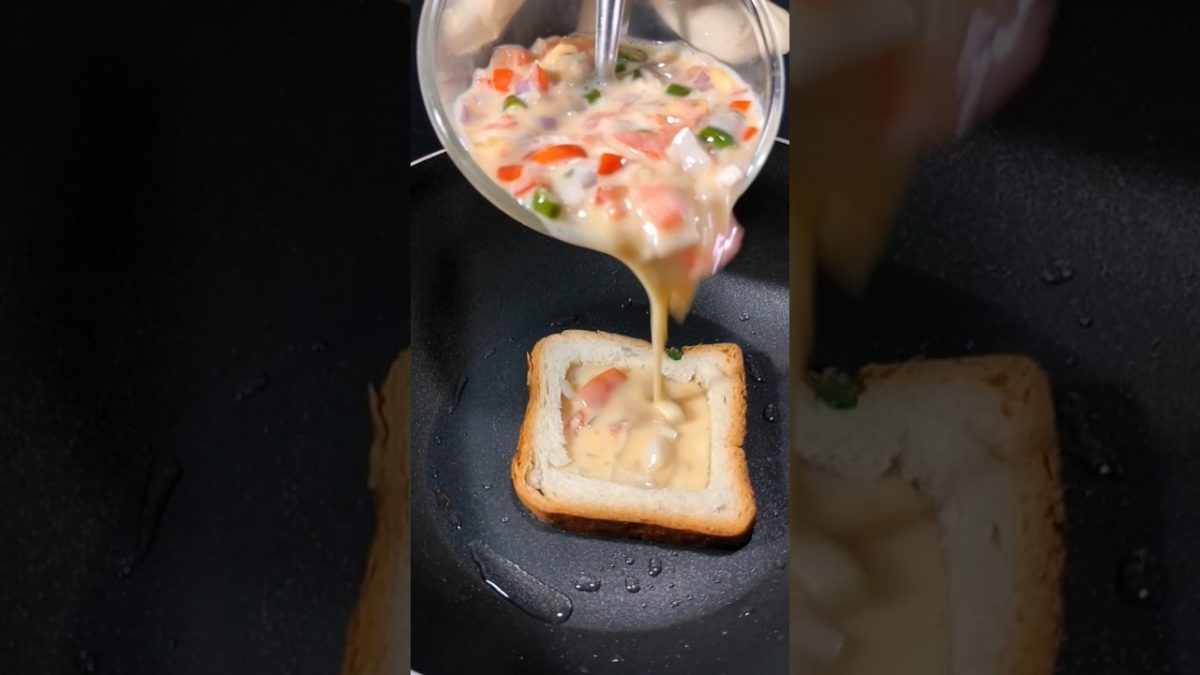 tried this Egg & bread recipe #trending#food studio#youtube
