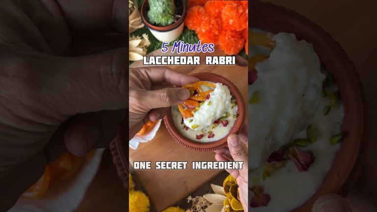 Instant Lacchedar Rabri in 5 minutes. This is the recipe you didn’t know you needed for festivals
