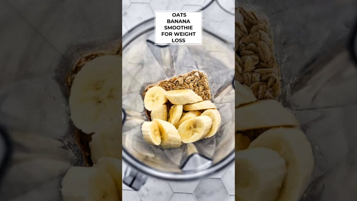 DIY || Healthy Oats Banana smoothie for weight loss || Simple and quick smoothie #short