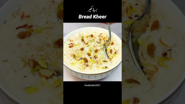 Bread Kheer Short Recipe By Food & Art #breadkheer #shorts #breadrecipes