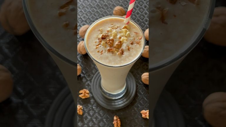 Banana Walnut Smoothie – Super Healthy #shorts #ytshorts