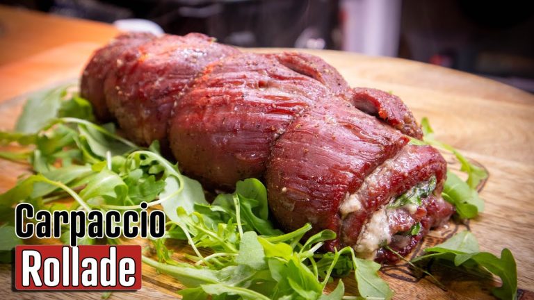 Carpaccio rollade van Bavette! Een feestelijke maaltijd – NasQ BBQ