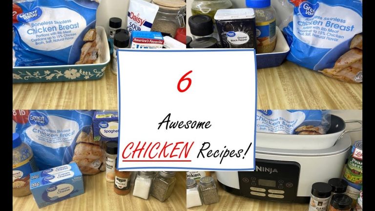 6 CHICKEN Recipes | BEST, QUICK, & Tasty  DINNER IDEAS!