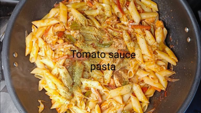 Chicken Tomato sauce pasta in just 3 minutes | rural urban recipes