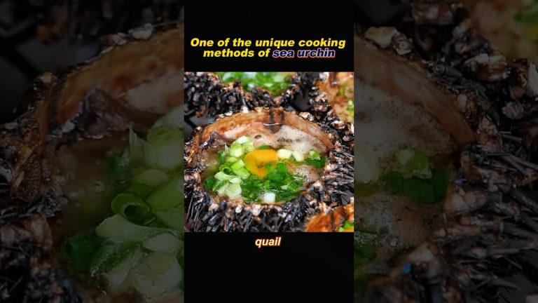Sea urchin quail eggs #delicius #foodclips #seaurchins #quaileggs