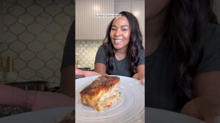 Stuffed Chicken Breast #chickenrecipes recipes #stuffedchicken #recipe #easyrecipe