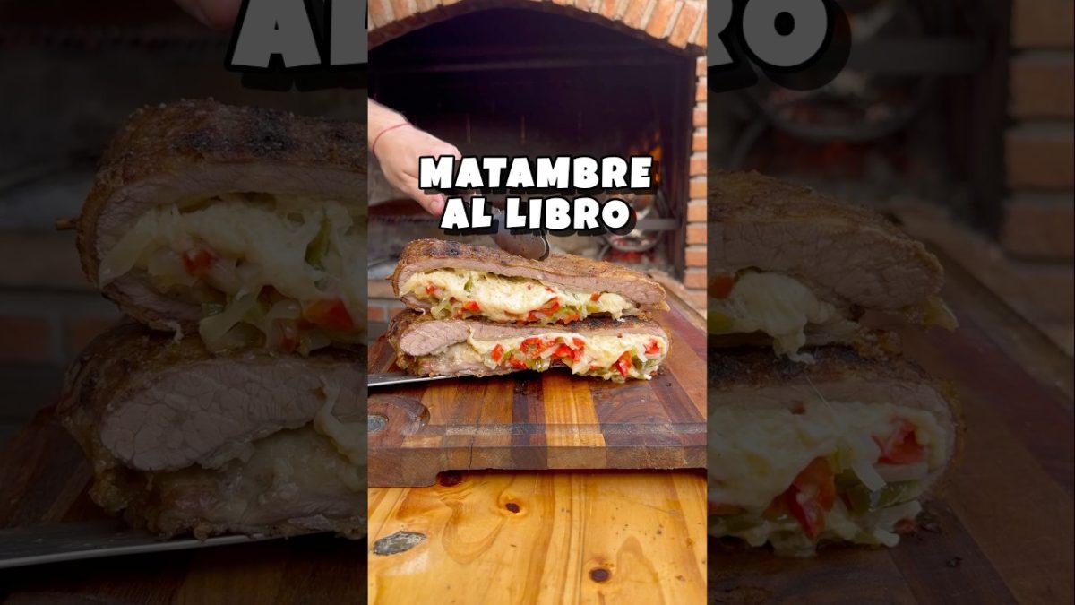 MATAMBRE AL LIBRO 📚 #asado #carne #matambre