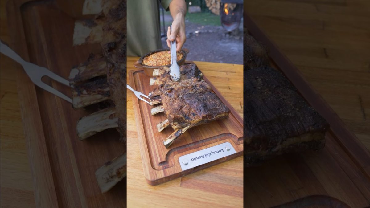 Costillar a la parrilla perfecto. Ideal para estas fiestas