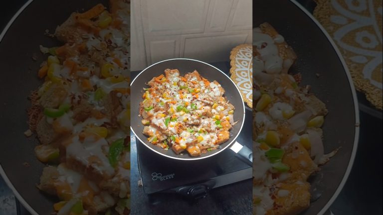 2 Minutes Bread Snacks | Creamy Cheese Bread Bites Recipe | #bread #cheese #pizza #bite