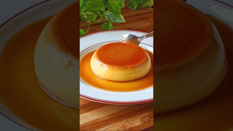 No Bake, No Steam, Eggless Caramel Custard Pudding Recipe 😋🤤😍 #shorts #recipe