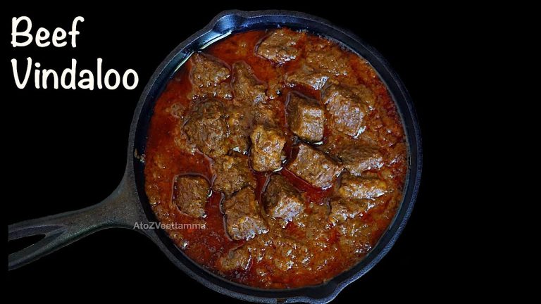 Beef Vindaloo | How to make Beef Vindaloo | Vindaloo recipe in Malayalam | Erivu Erachi
