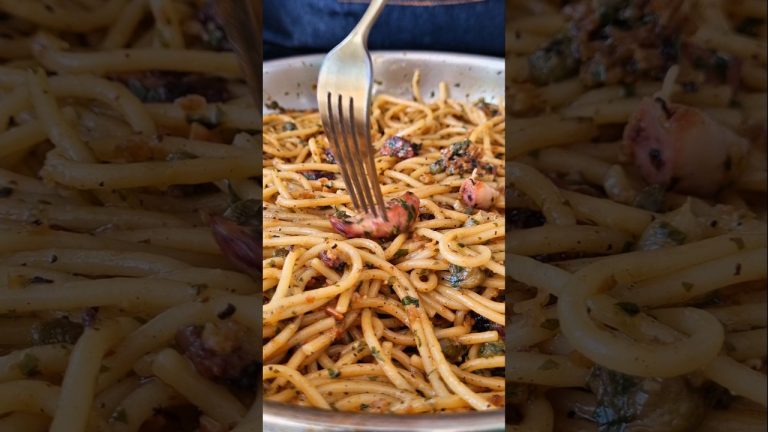 NO VAS A CREER LO FÁCIL Y DELICIOSA: PASTA CON PULPO