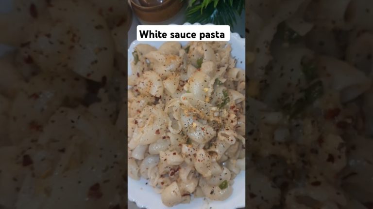 White sauce pasta recipe #cooking #recipe #easyrecipe #cheese #pasta #whitesaucepasta