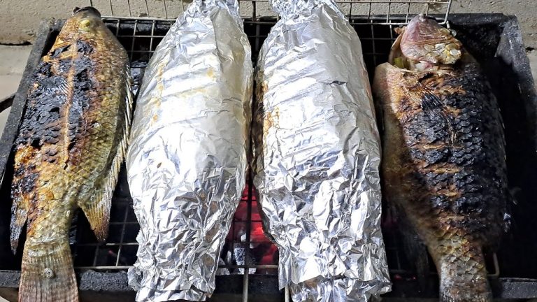 COOKING GRILLED TILAPIA AND SEA BREAM SA ROOFTOP | BUHAY OFW