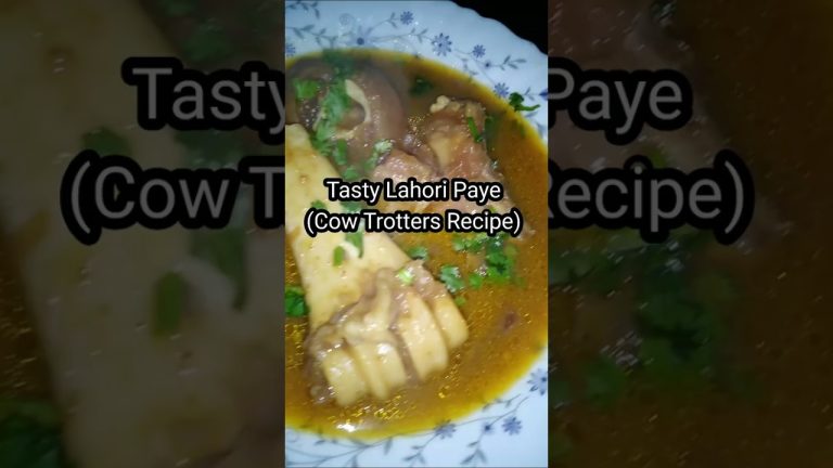 full recipe beef trotters | paye recipe | beef paya