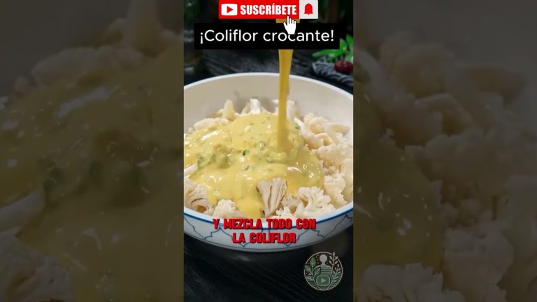 Transforma la coliflor en un snack crujiente y nutritivo