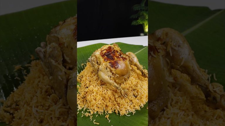 Infused Full Chicken Biryani  #shorts