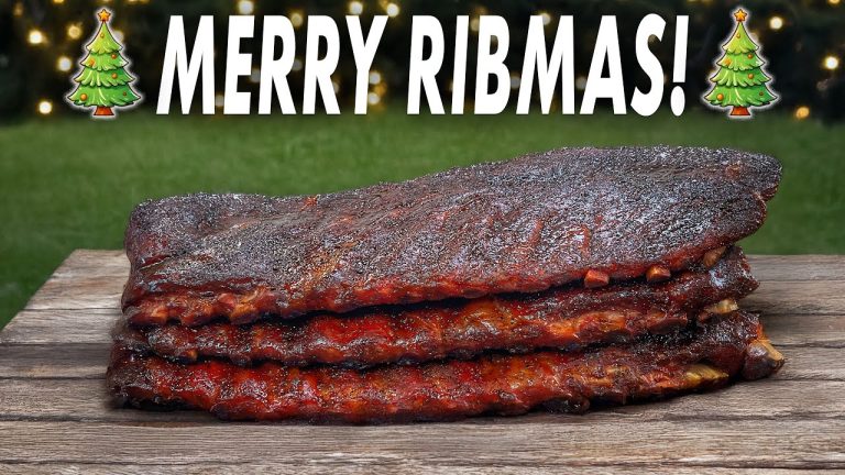 Ribs For Christmas With A Homemade Honey Bourbon BBQ Sauce