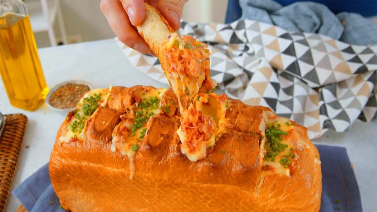 This Cheesy Stuffed Bread Loaf & Toast Dippers Recipe Is The Best Thing Since Sliced Bread!