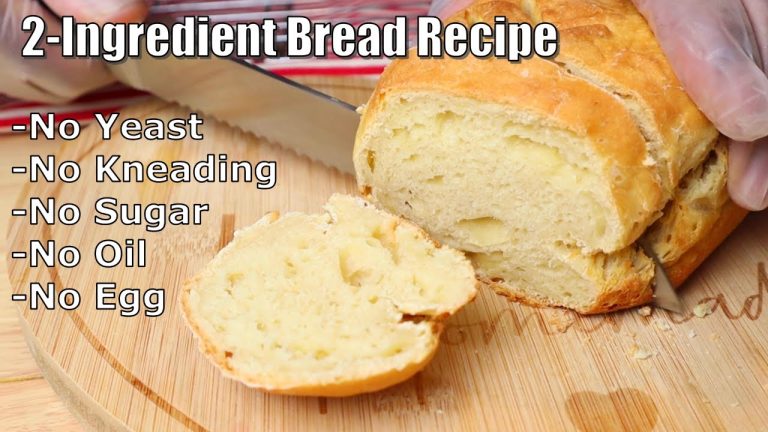 New Quick and easy 2-Ingredient Bread Recipe: My #1 Choice Of BREAD – NO Yeast, Knead, Sugar or Oil