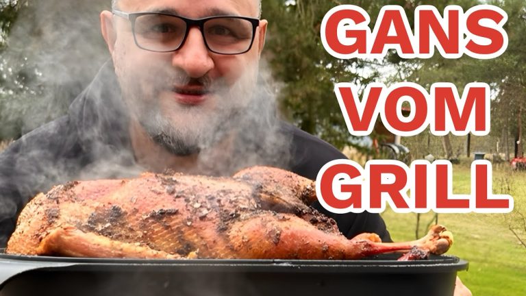 WEIHNACHTSGANS GRILLEN — Klaus grillt