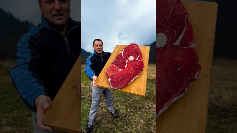 Cooking the Ultimate Wilderness Steak is a Rustic Feast! 🏕️ 🥩🍴