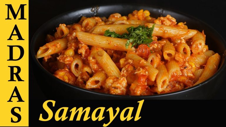 Chicken Pasta with homemade Pasta Sauce in Tamil