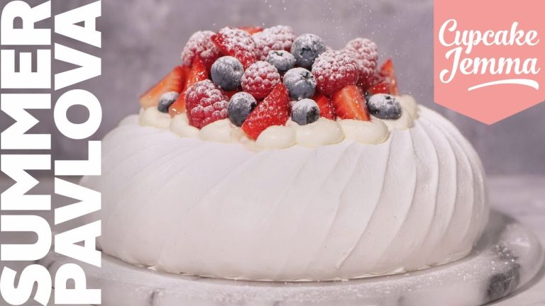 Crunchy, Mallowy Summer Fruit Pavlova Recipe – The King of Summer Desserts | Cupcake Jemma