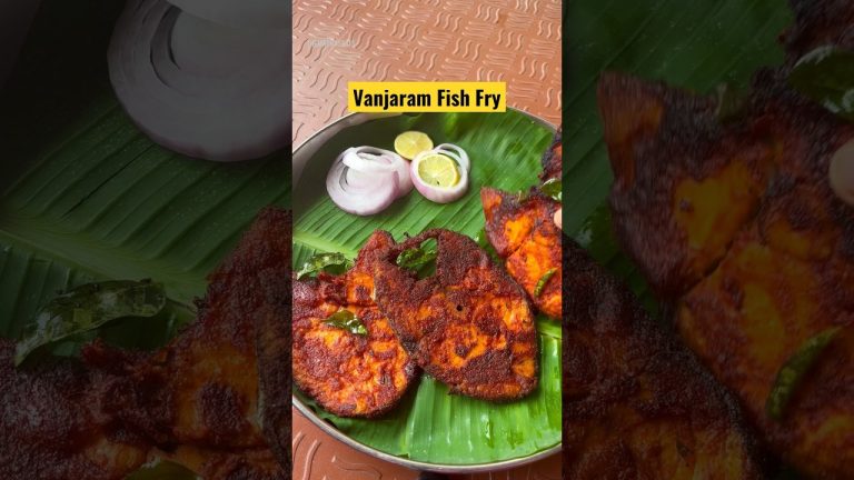 Vanjaram Fish Fry 🐠 | Tasty Seer Fish Fry Recipe | #themadraseats