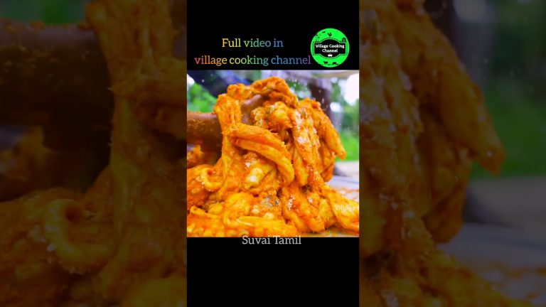 OCTOPUS COOKING and EATING |BigSize Octopus fry | Seafood Recipe Cookingin Village