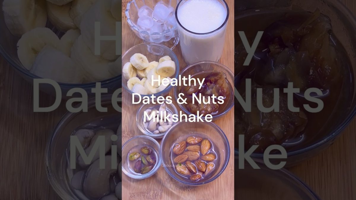 Healthy Dates And Nuts Milkshake #shorts #shortsvideo