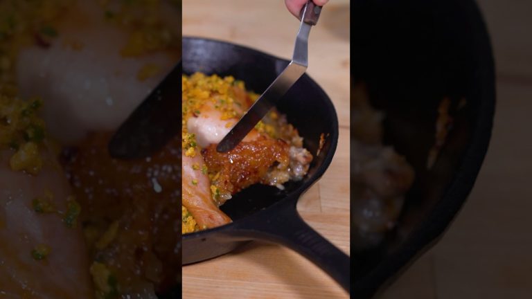 Chicken Over Crispy Rice #recipe