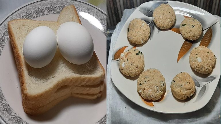 Crispy Bread Egg Cutlets | 3 Slices of Bread & 2 Eggs Recipe | Bread Egg Tikki Recipe