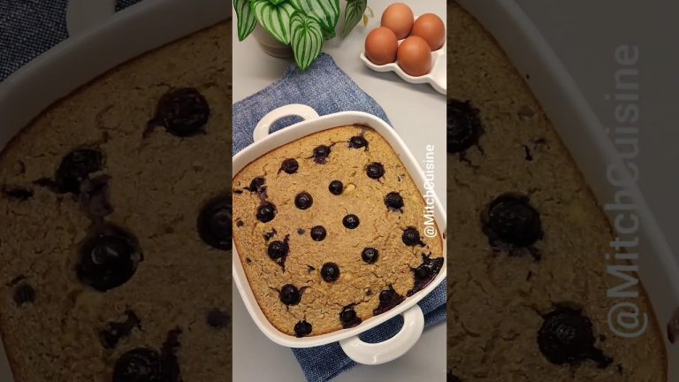 Healthy one pan blueberry banana baked oats 🫐 #recipe  #bakeoats#healthyrecipes