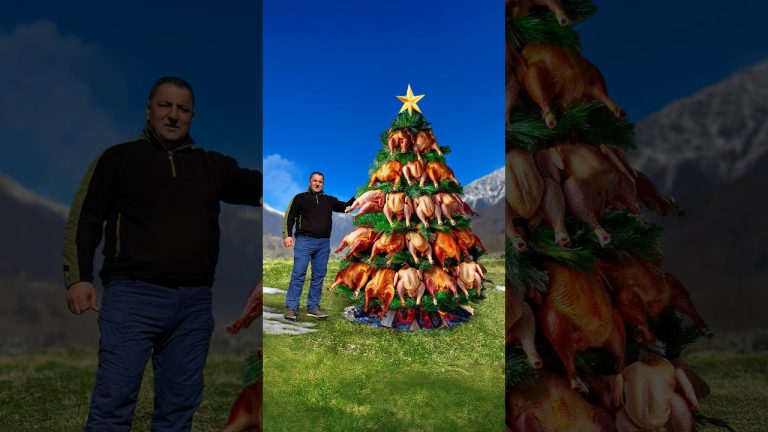 Wilderness Cooking Special: New Year’s Chicken Tree Delight! 🎄🔥